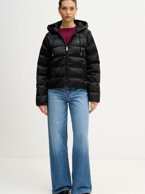 Calvin Klein Jeans kurtka kolor czarny przejściowa LV047E509G - zdjęcie produktu nr 2