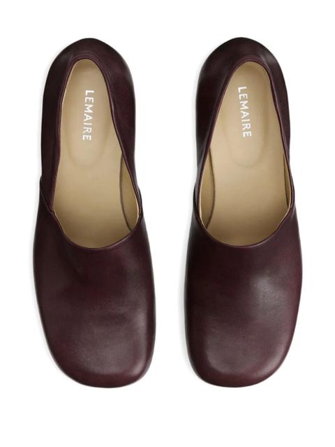 LEMAIRE 55mm Anatomic block-heel pumps - Brown