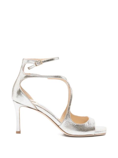 Jimmy Choo Azia buckled sandals - Silver - zdjęcie produktu nr 1