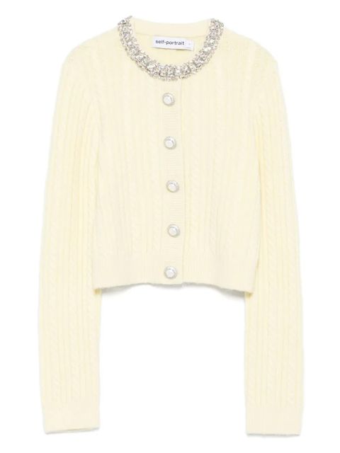 Self-Portrait button-up cardigan - Yellow - zdjęcie produktu nr 1