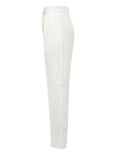 Max Mara pleated tapered trousers - White