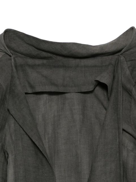 OUR LEGACY cotton-wool tie blouse - Grey