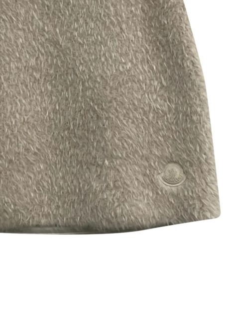 Moncler fluffy logo patch skirt - Neutrals - zdjęcie produktu nr 2