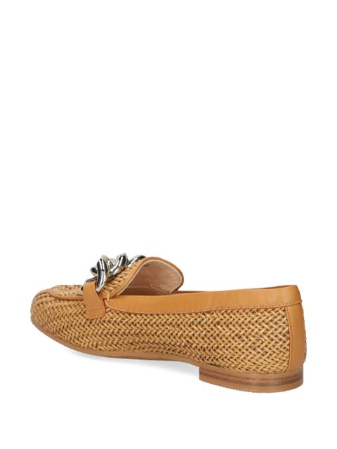 Casadei Hanoi chain link-detail loafers - Neutrals
