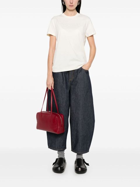 Moncler logo-embroidered T-shirt - White