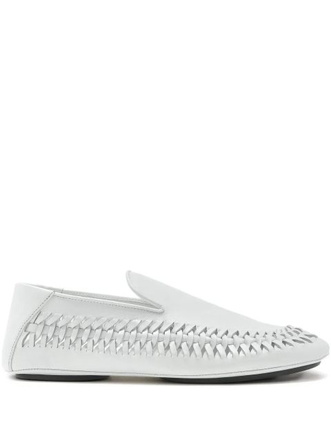 Proenza Schouler Whip braided leather loafers - White - zdjęcie produktu nr 1