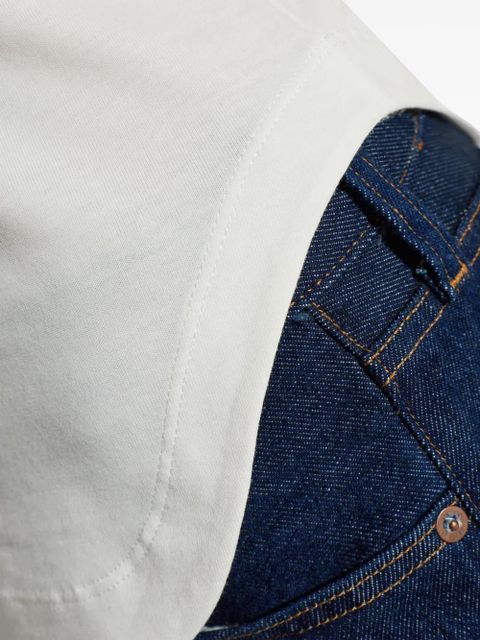 The Attico Reese logo sleeveless top - White