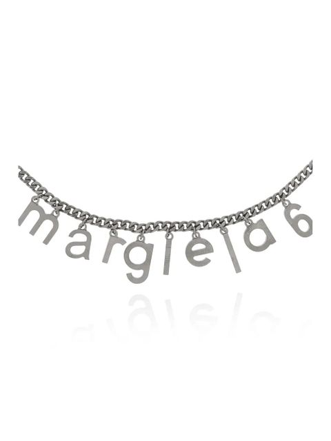MM6 Maison Margiela logo-lettering necklace - Silver