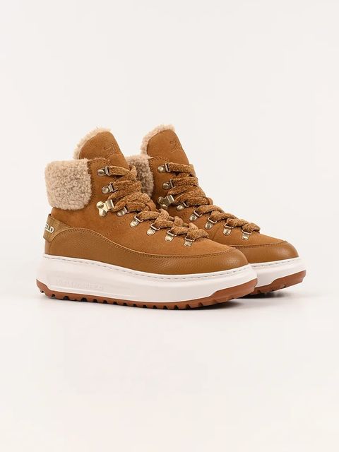 Karl Lagerfeld botki KAPRI LUG damskie kolor brązowy KL67565 - zdjęcie produktu nr 2