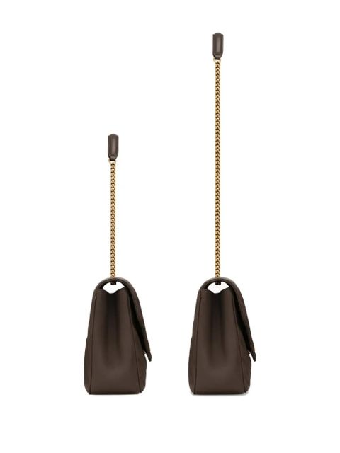 Saint Laurent Loulou large chevron chain shoulder bag - Grey