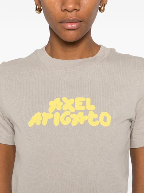 Axel Arigato Bubble logo-print T-shirt - Grey