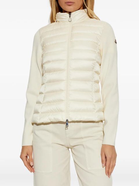 Moncler quilted panelled jacket - Neutrals