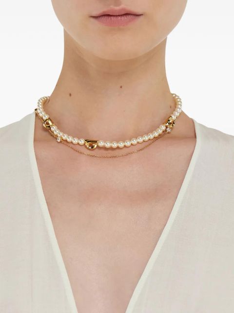 Ferragamo gancini pearl necklace - Gold - zdjęcie produktu nr 2
