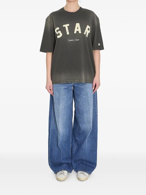 Golden Goose star-appliqué jersey T-shirt - Grey
