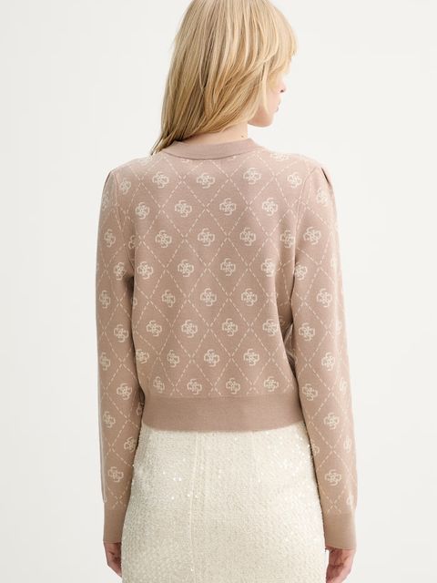 Guess kardigan z domieszką wełny SARAH