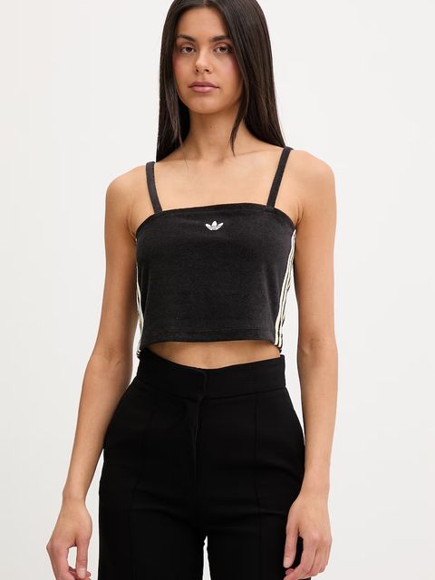 adidas Originals crop top damski z bawełną - zdjęcie produktu nr 1