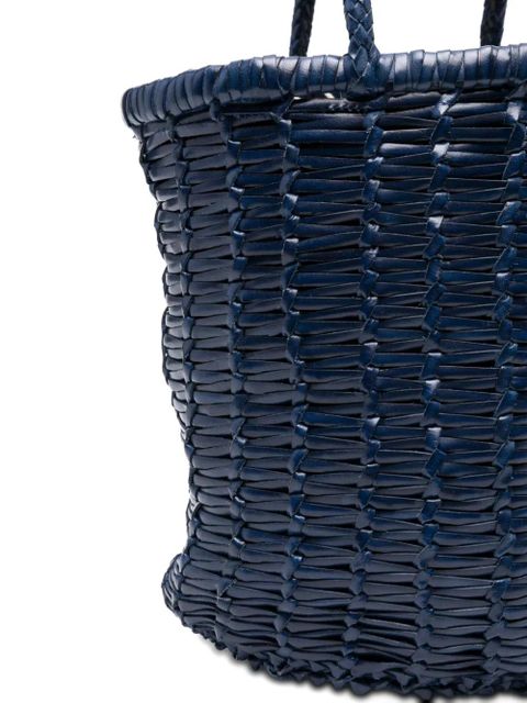 DRAGON DIFFUSION woven leather bucket bag - Blue