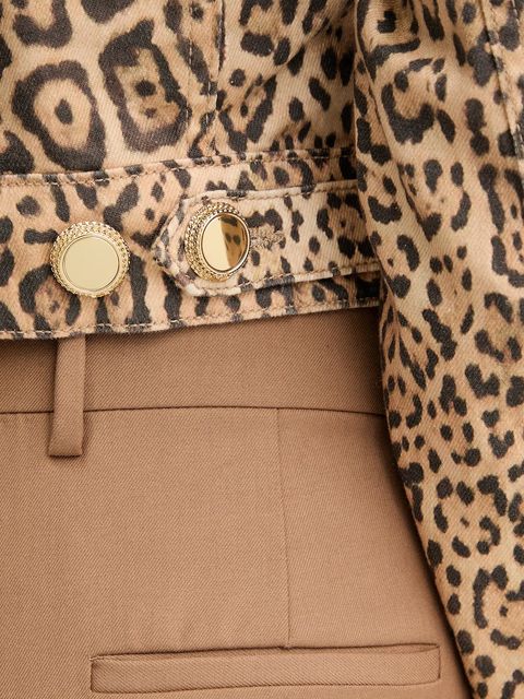 Marciano by Guess kurtka jeansowa EDDA kolor brązowy przejściowa 5YGN14 7362A