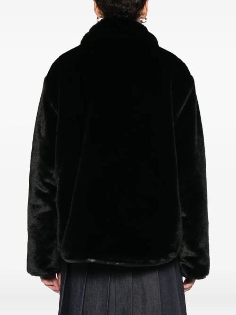 Maje reversible puffer jacket - Black