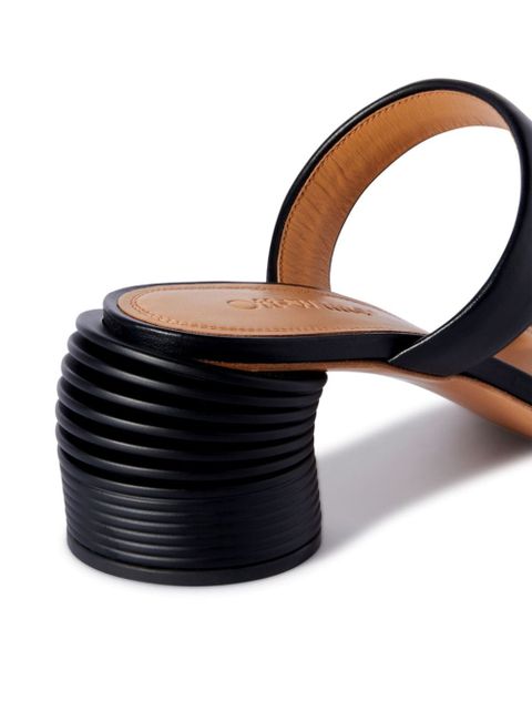 Off-White Spring leather sandals - Black
