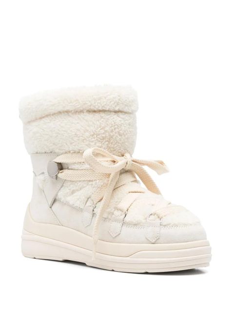 Moncler Insolux suede snow boots - Neutrals
