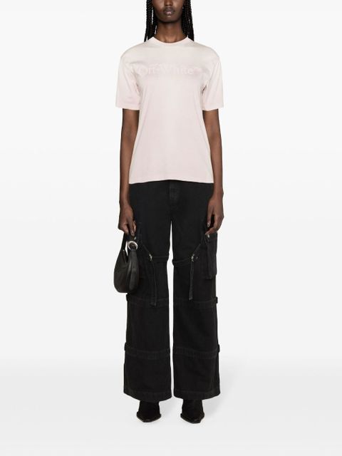 Off-White logo-print ombré T-shirt - Pink - zdjęcie produktu nr 2