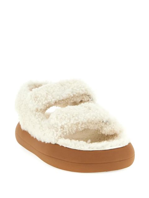 Moon Boot shearling sandals - Neutrals - zdjęcie produktu nr 2