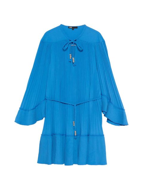 Maje pleated braided dress - Blue - zdjęcie produktu nr 1