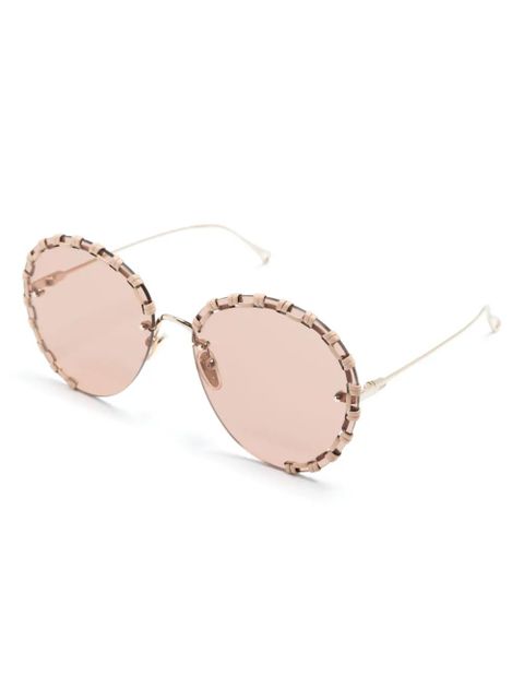 Chloé Eyewear Idora round-frame sunglasses - Gold - zdjęcie produktu nr 2