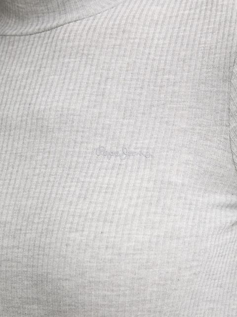 Pepe Jeans longsleeve kolor szary z półgolfem PL5000042