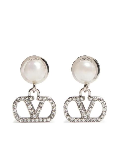 Valentino Garavani VLogo Signature earrings - Silver - zdjęcie produktu nr 1