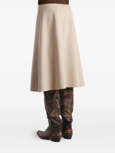 KHAITE Renta A-line skirt - Neutrals