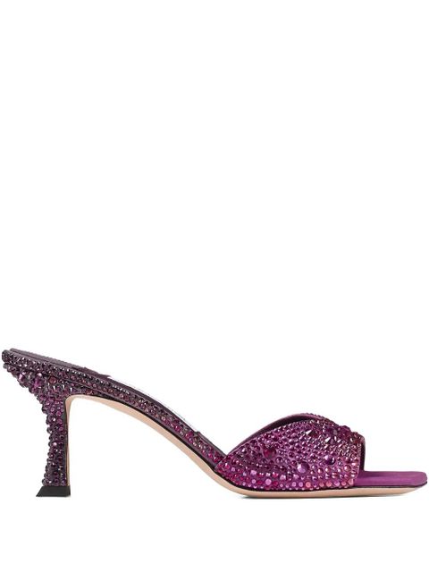Jimmy Choo 70mm Skye mules - Purple - zdjęcie produktu nr 1