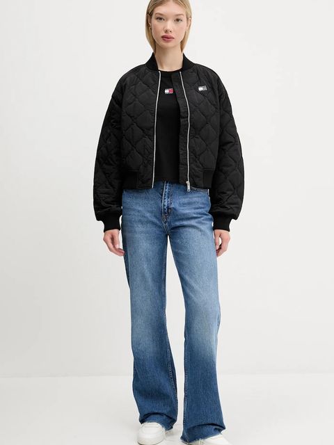 Tommy Jeans kurtka bomber kolor czarny przejściowa DW0DW21631 - zdjęcie produktu nr 2
