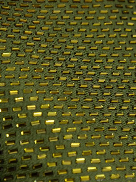 Self-Portrait rhinestone-embellished midi dress - Green