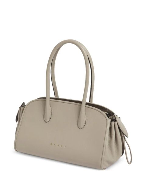 Marni Tulipea leather tote bag - Grey - zdjęcie produktu nr 2