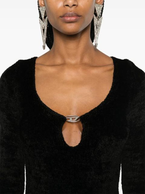 Diesel M-Coleen logo-plaque dress - Black