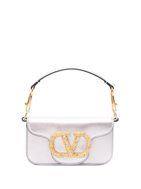 Valentino Garavani small Locò tote bag - Silver
