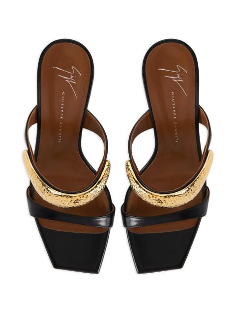 Giuseppe Zanotti 90mm GZ-Ania leather sandals - Black