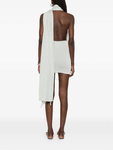 Aya Muse Thea scarf-detail mini dress - Green