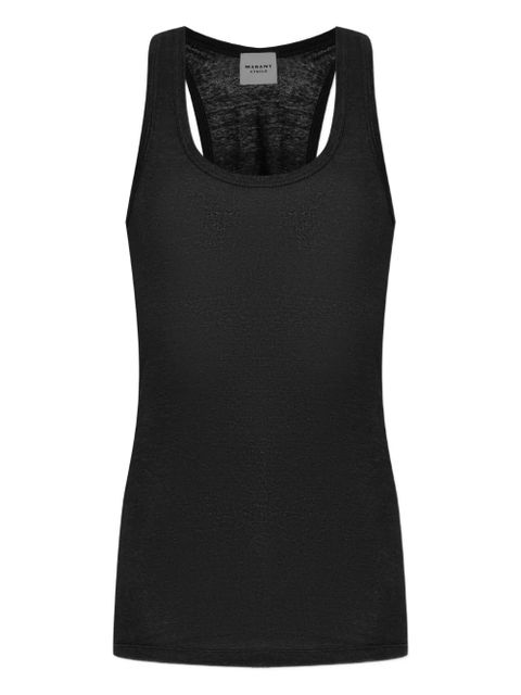 MARANT ÉTOILE Thea racerback T-shirt - Black - zdjęcie produktu nr 1