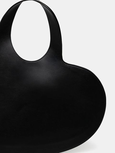 Coperni torebka skórzana Double Heart Tote kolor czarny COPBA113F6062