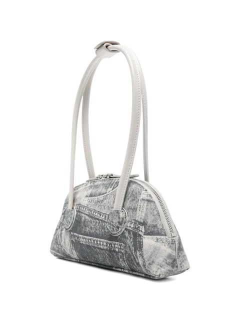 Marge Sherwood printed suede shoulder bag - Grey
