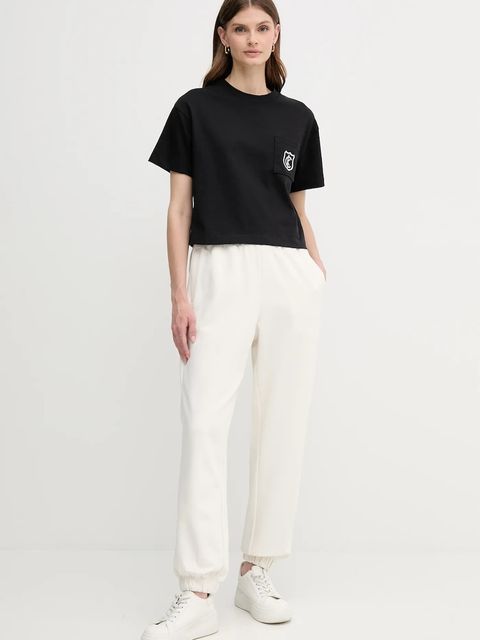 Calvin Klein Jeans t-shirt bawełniany damski kolor czarny LV047B847G - zdjęcie produktu nr 2