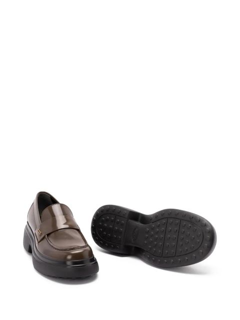 Tod's penny-leather loafers - Brown