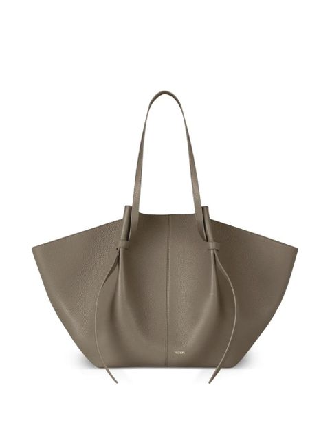 Yuzefi Xl Mochi leather shoulder bag - Grey - zdjęcie produktu nr 1