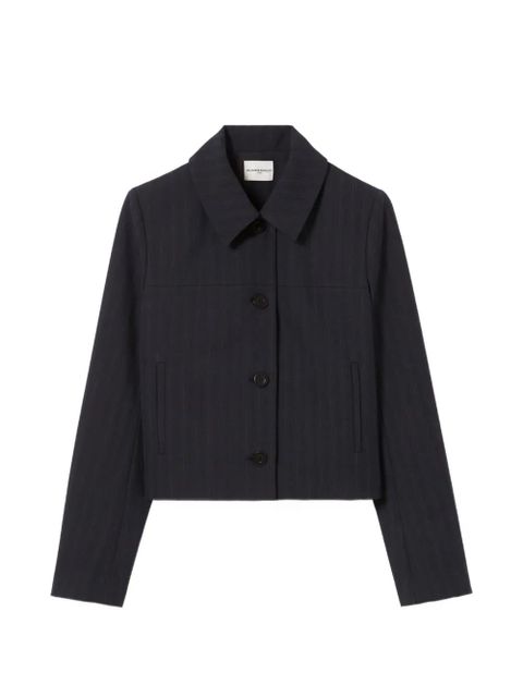 Claudie Pierlot button pinstripe jacket - Blue - zdjęcie produktu nr 1
