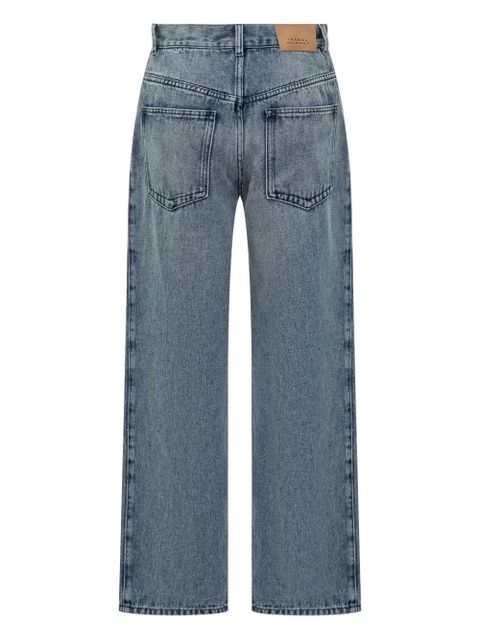 ISABEL MARANT pleated wide-leg trousers - Blue