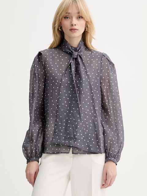 Silvian Heach koszula z dodatkiem lnu TINIZ - zdjęcie produktu nr 2