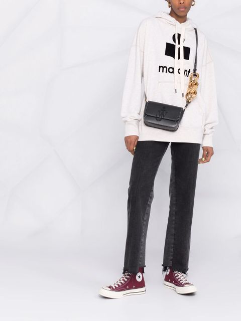 MARANT ÉTOILE Mansel logo-print hoodie - Neutrals - zdjęcie produktu nr 2